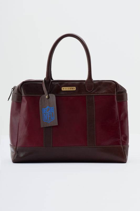 Bolsa de Couro x NFL - Vinho e Marrom