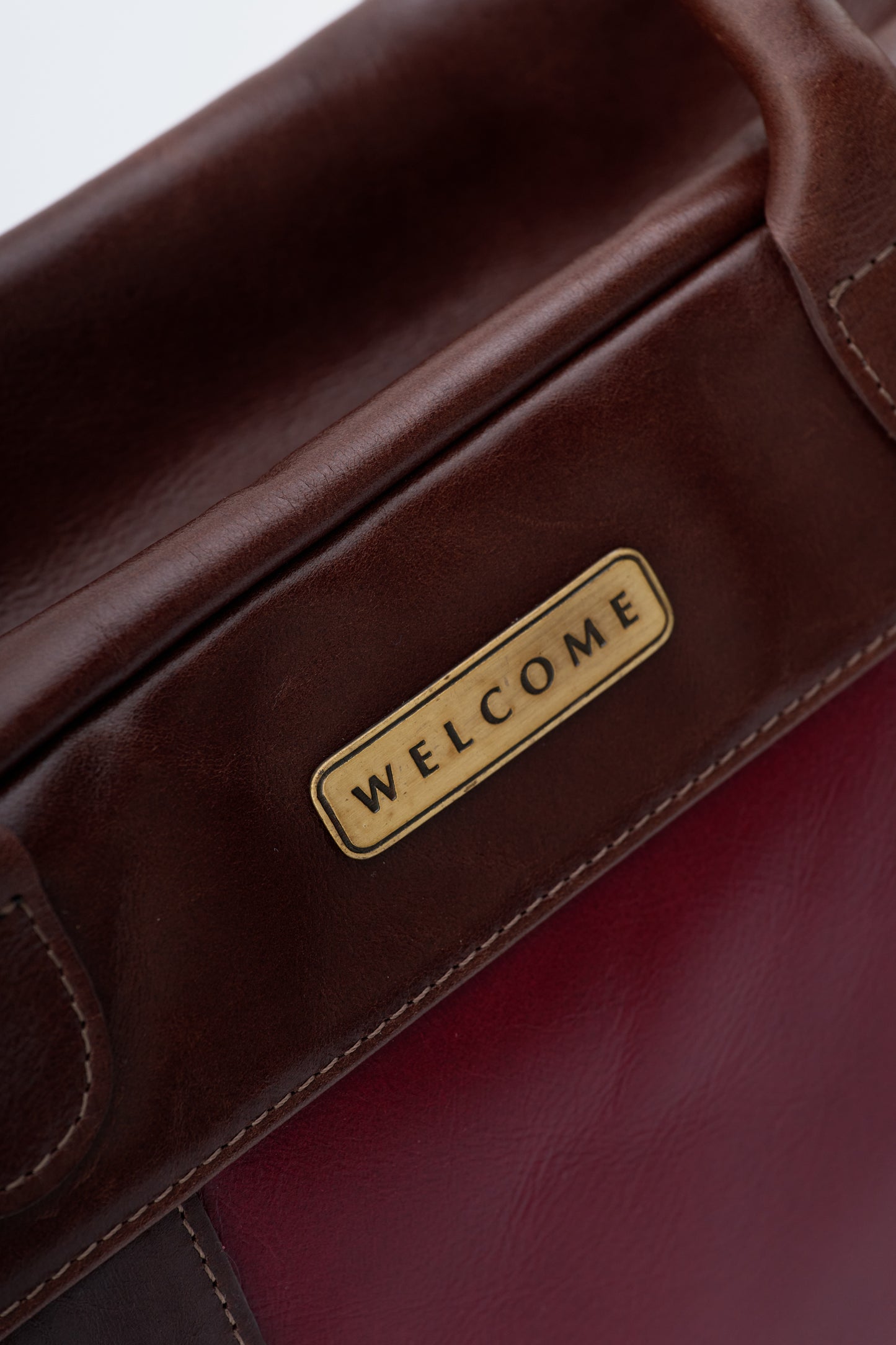 Bolsa de Couro x NFL - Vinho e Marrom