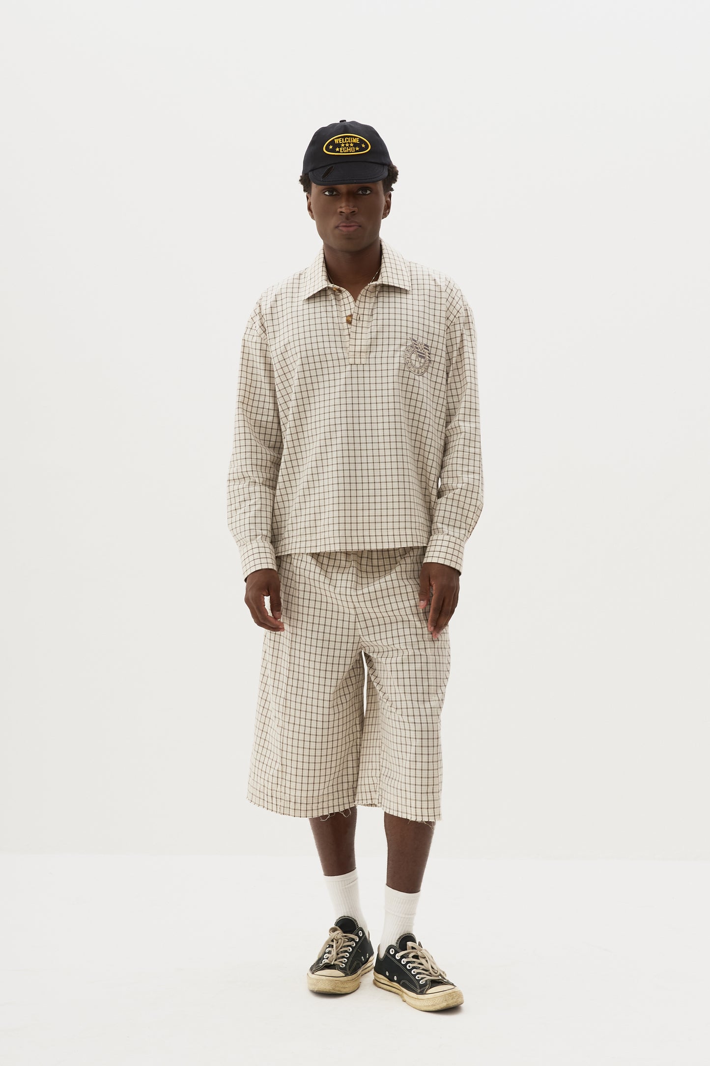 Polo Grid Xadrez ML x Egho