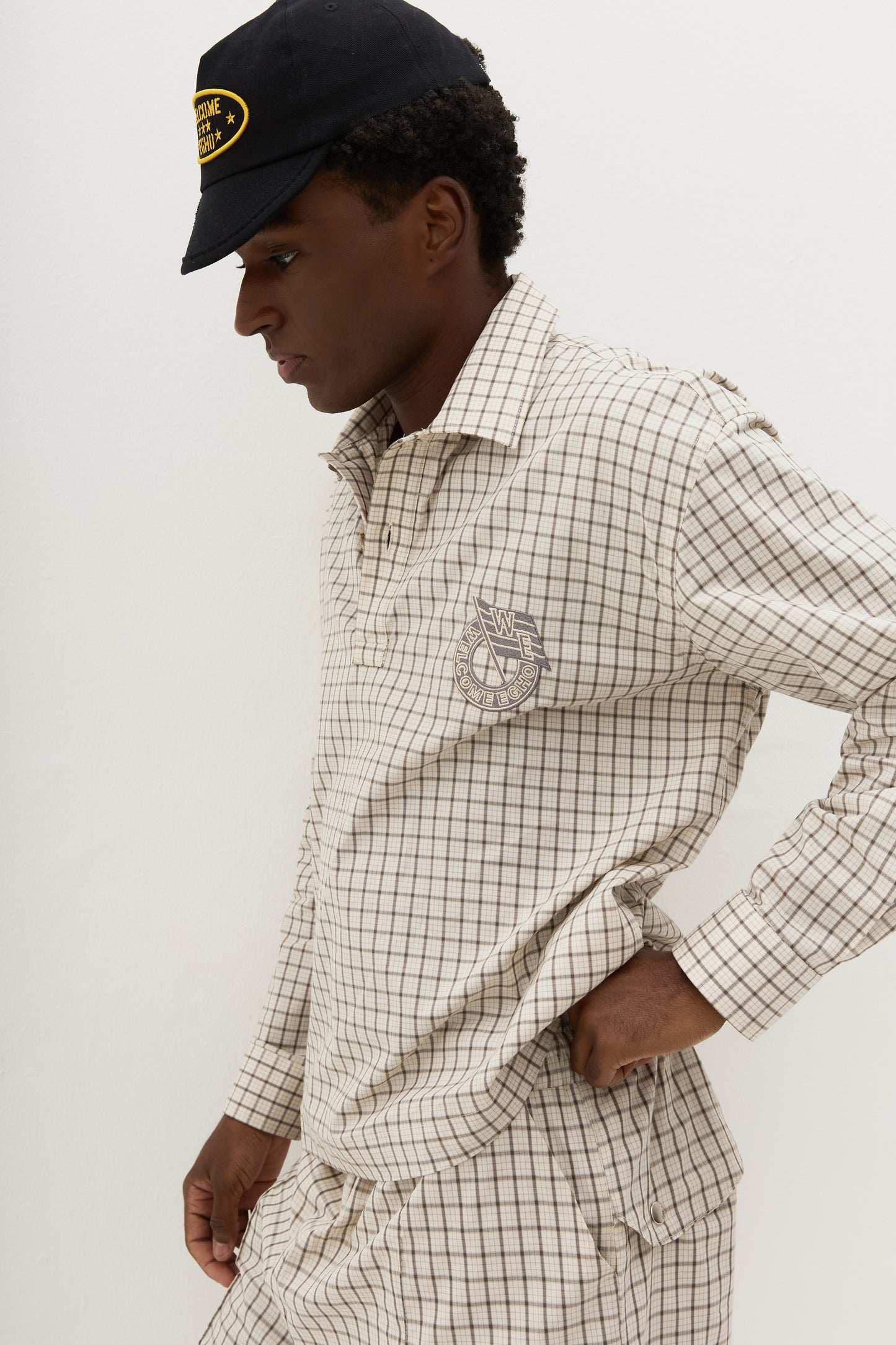 Polo Grid Xadrez ML x Egho