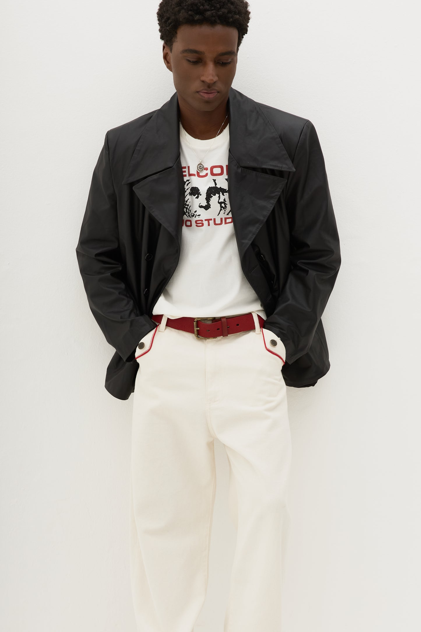 Cinto Rivet Signature x Egho - Vermelho