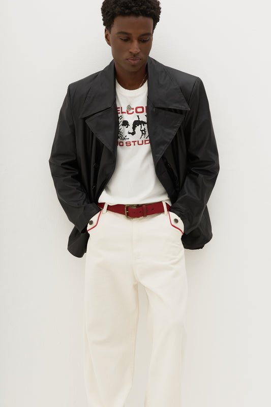 Blazer Couro x Egho - Preto