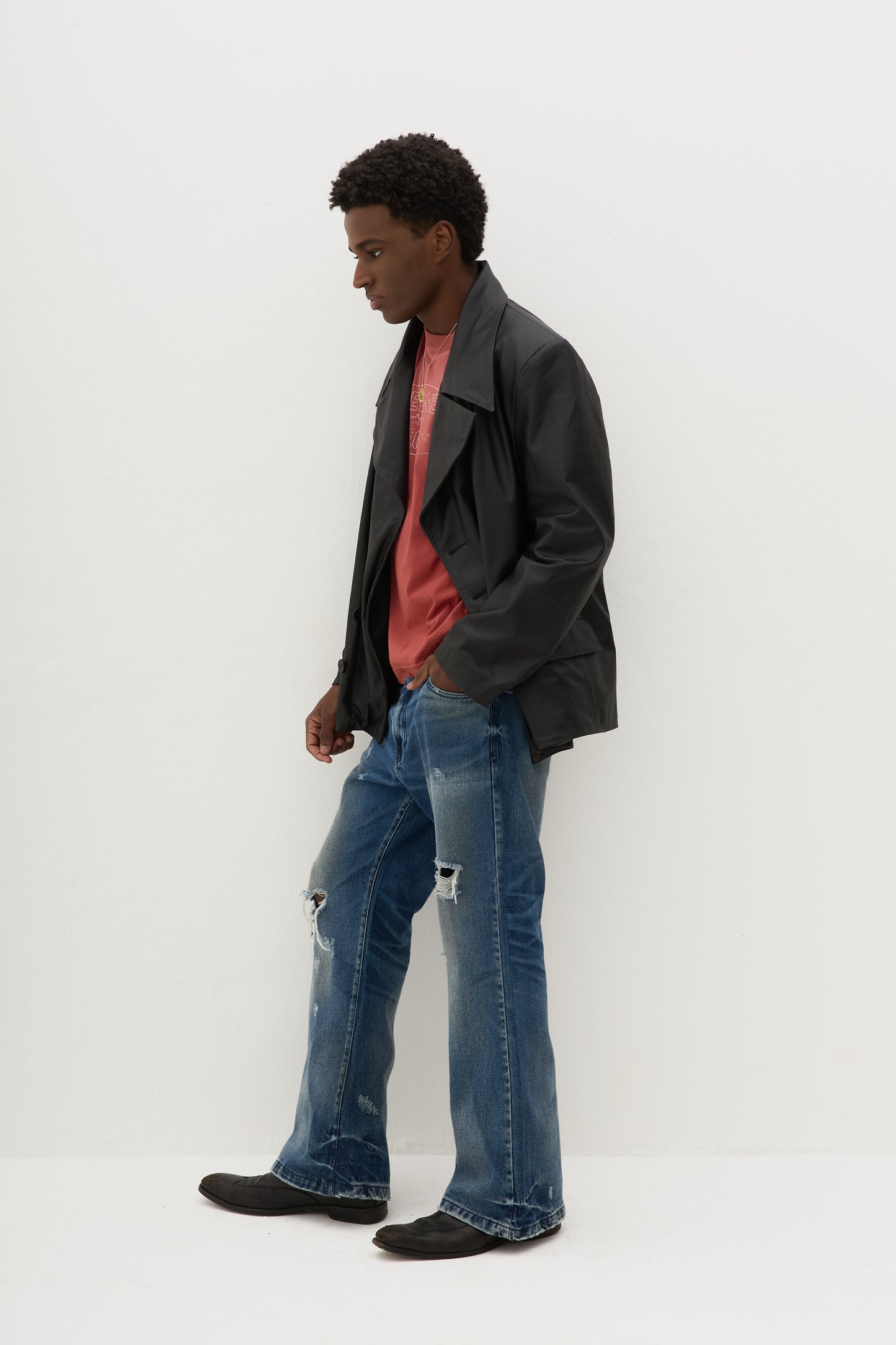 Blazer Couro x Egho - Preto