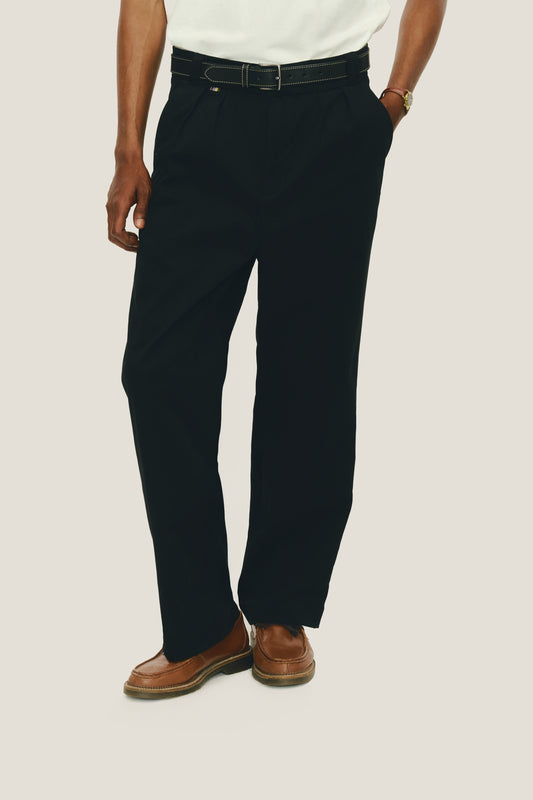 Calça Alfaiataria Dupla Prega - Preta