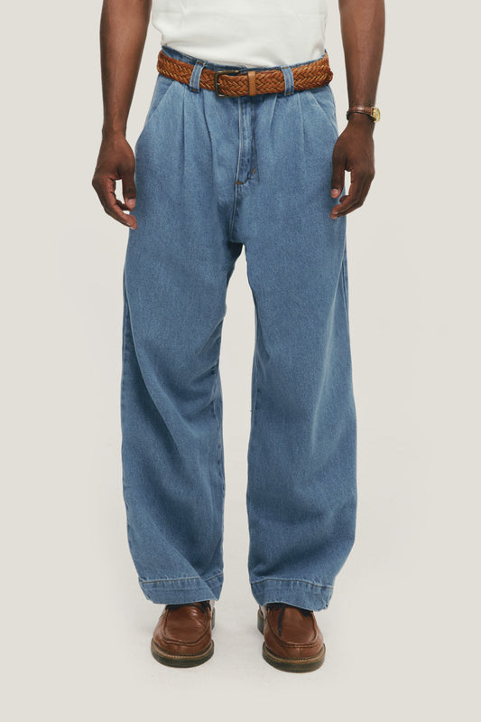 Cinto Trançado de Couro - Marrom Whisky