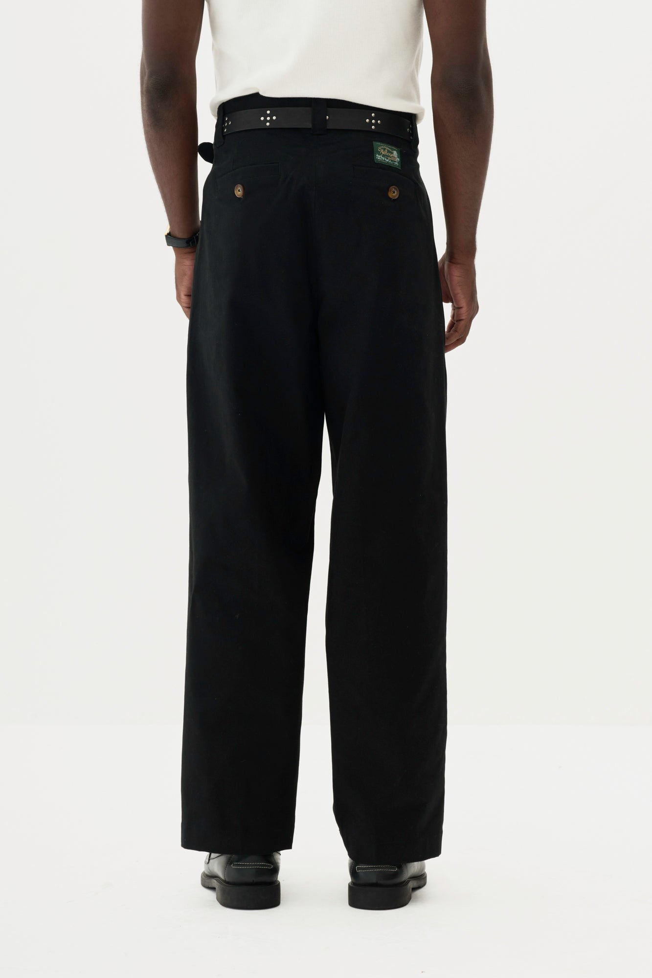 Calça Alfaiataria Dupla Prega - Preta