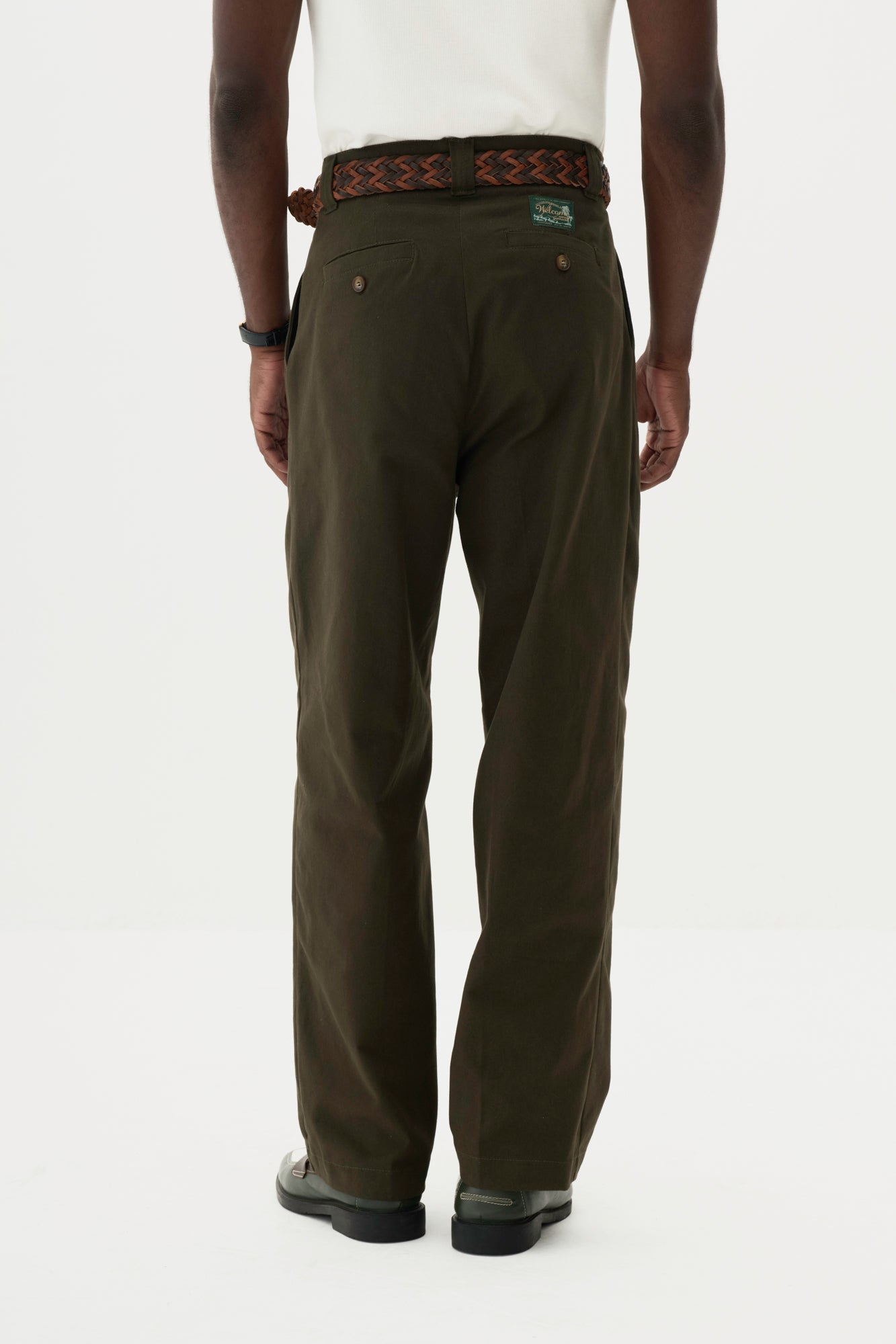 Calça Alfaiataria Dupla Prega - Verde Militar