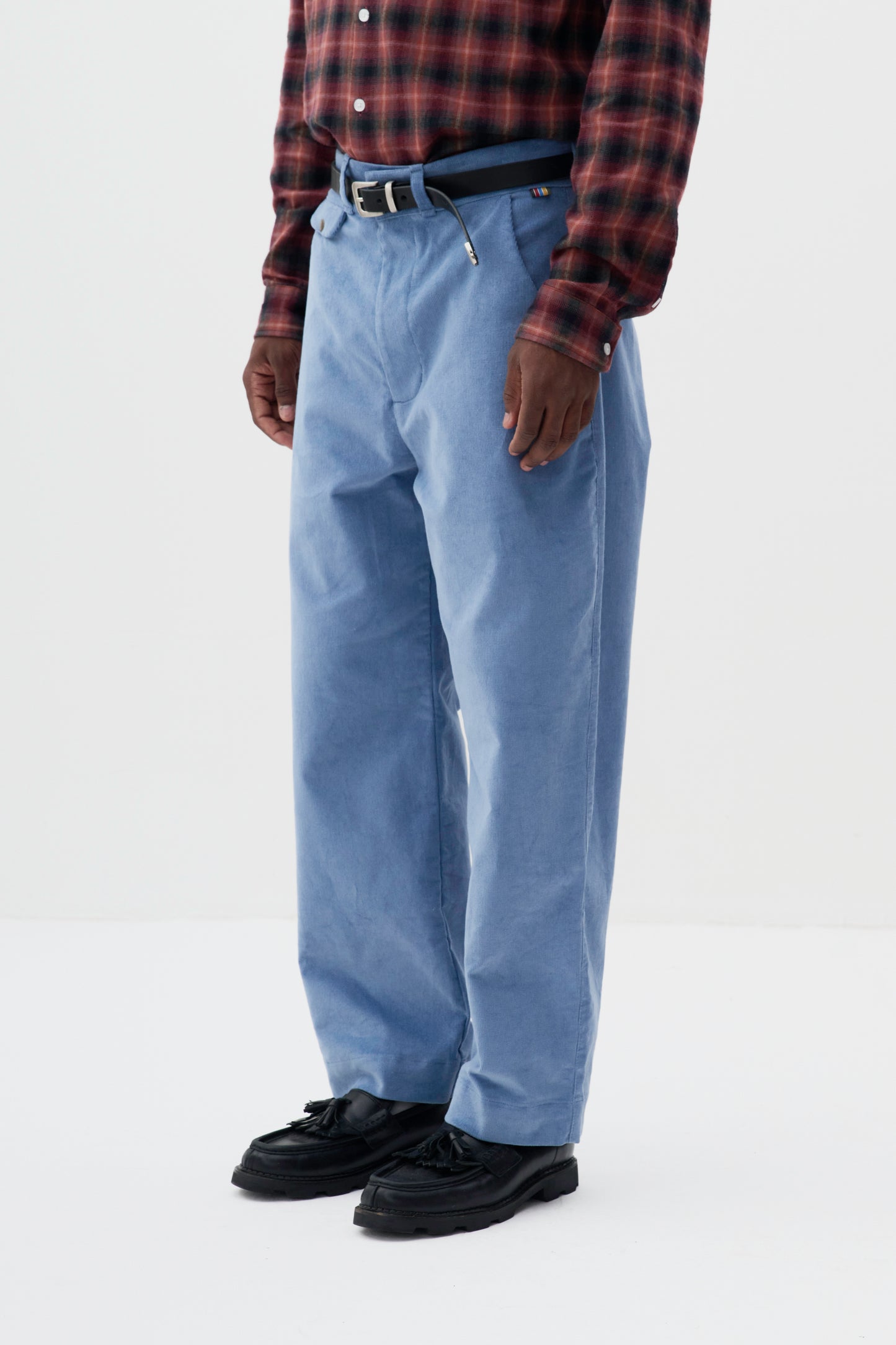 Calça Chino Cotelê - Azul Vintage