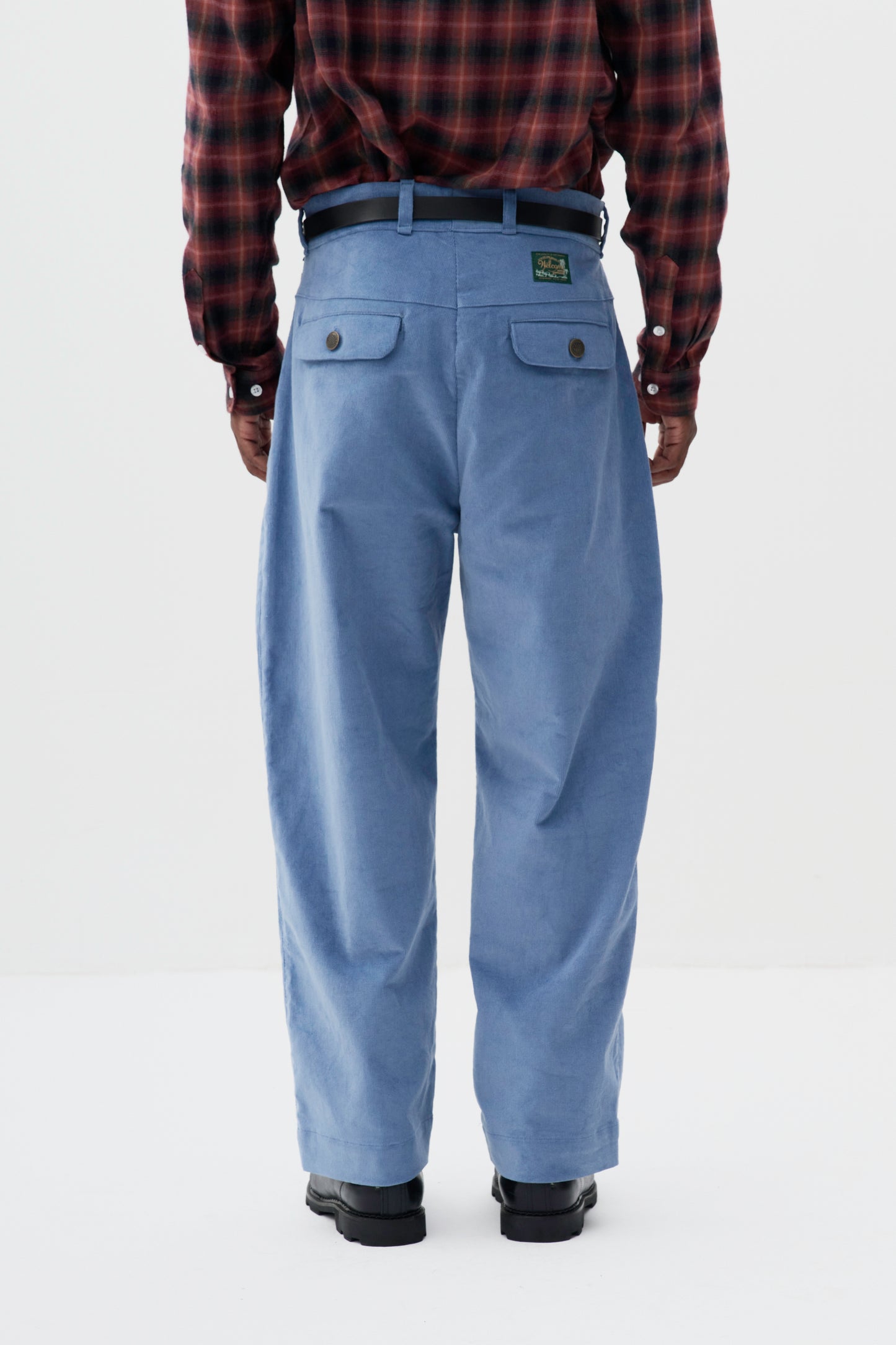 Calça Chino Cotelê - Azul Vintage