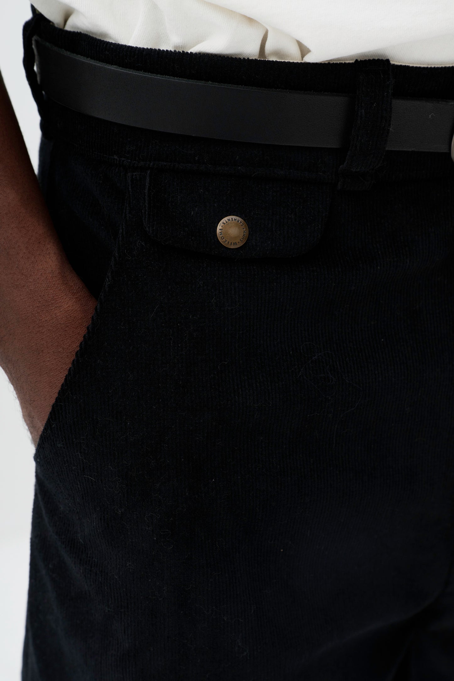 Calça Chino Cotelê - Preto