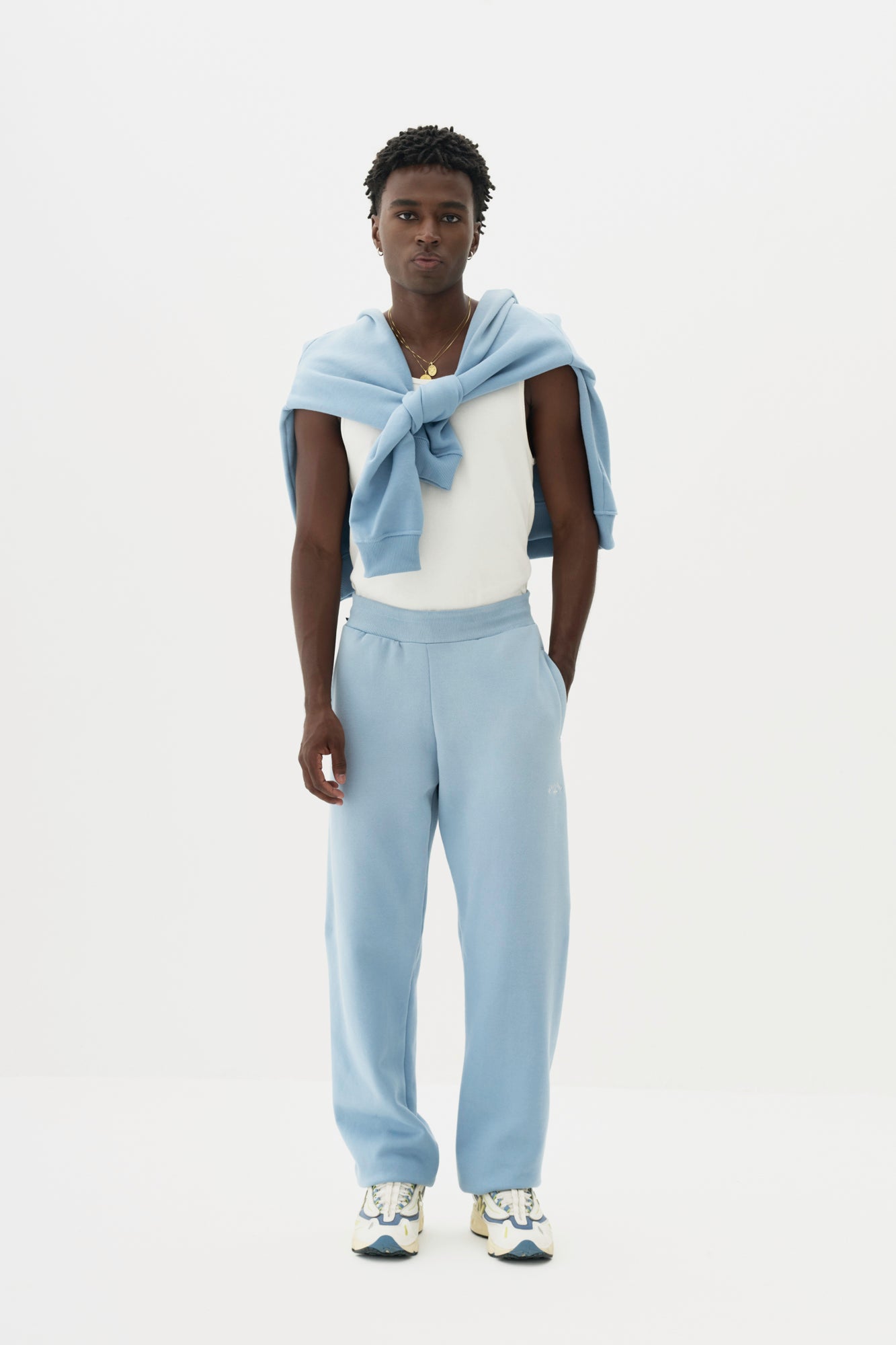 Calça Moletom Sun Faded - Azul Celeste