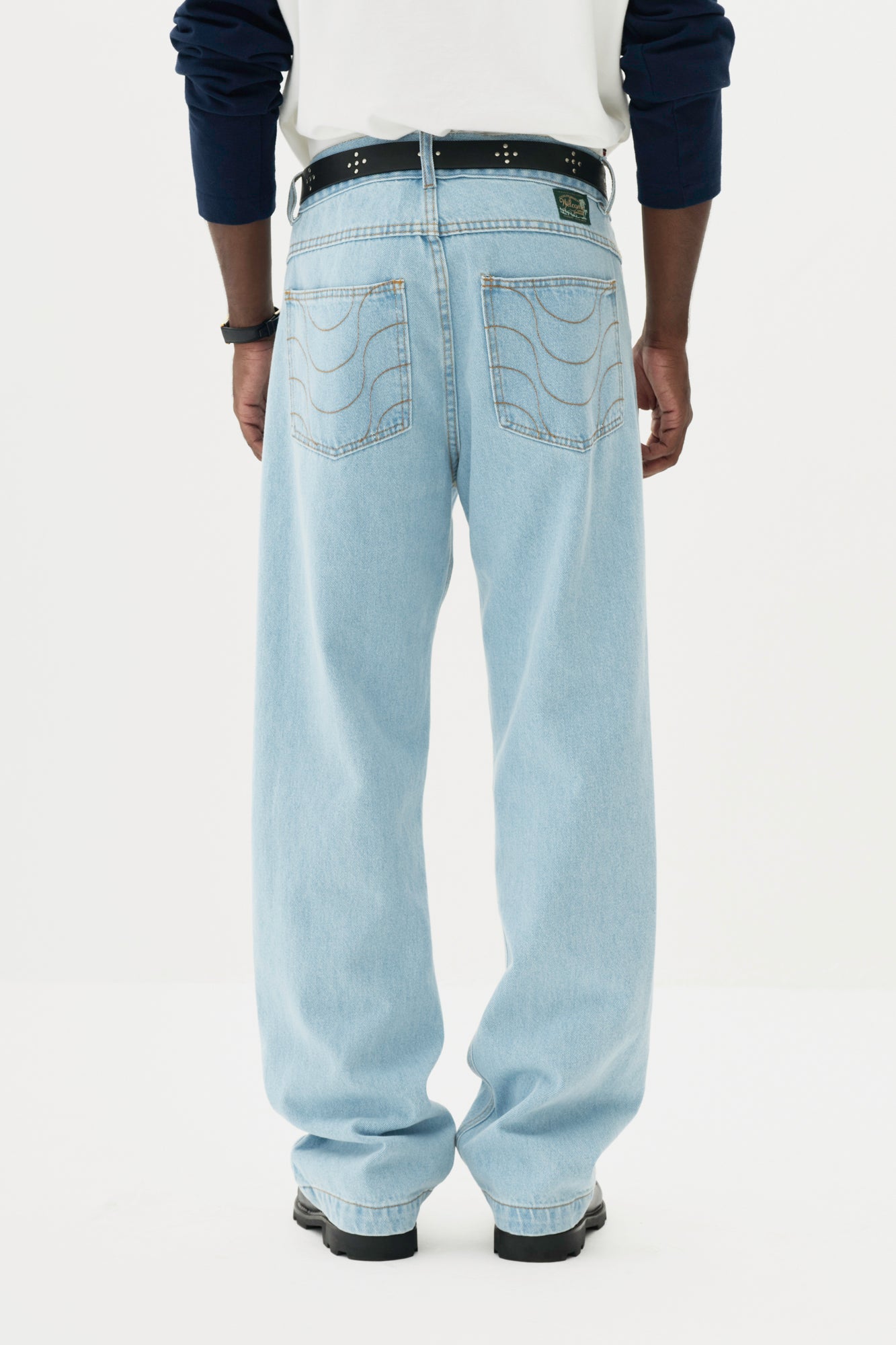 Calça Jeans Sunny Prega Única - Azul Light