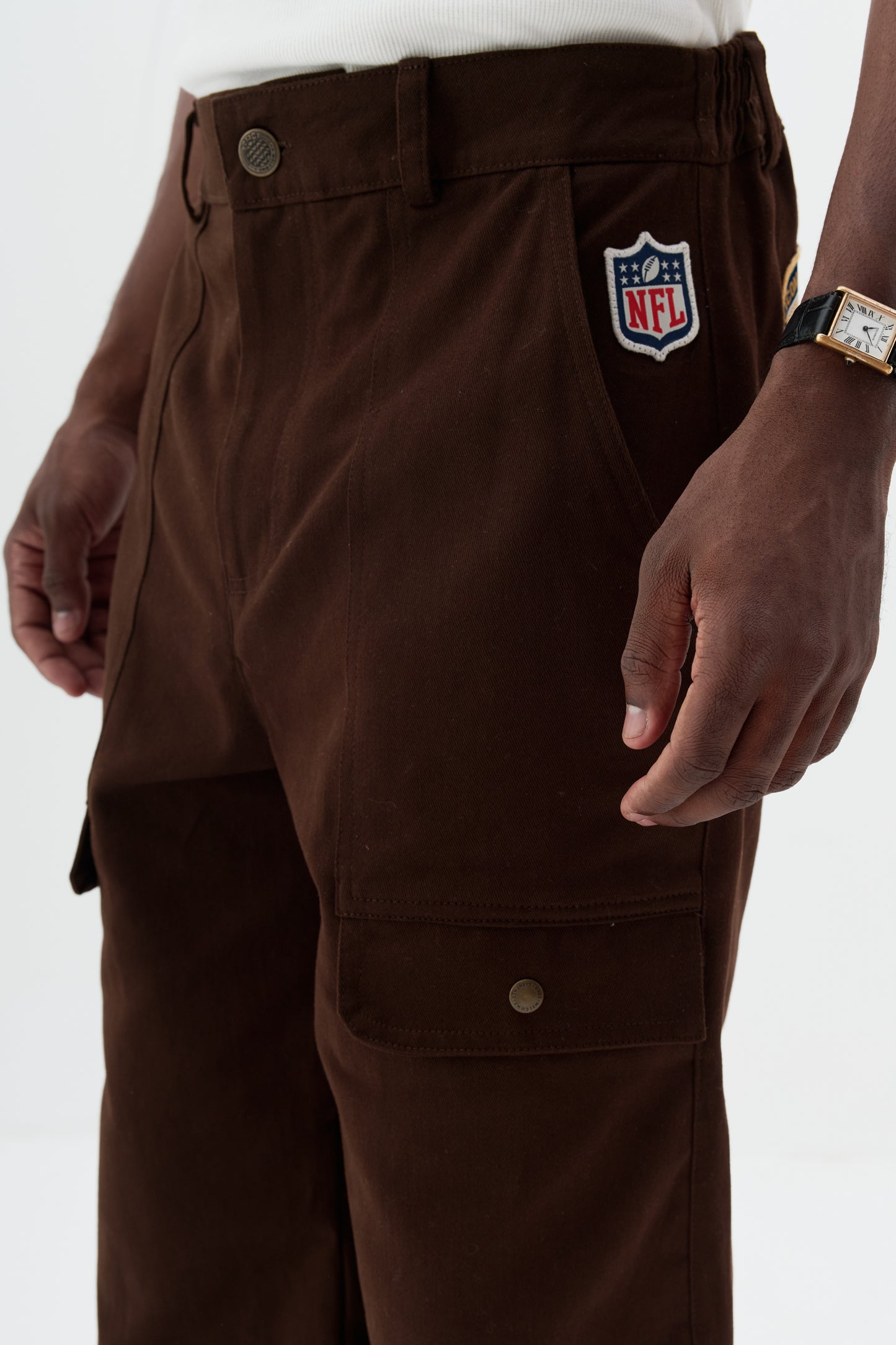 Calça Wide Touchdown - Marrom