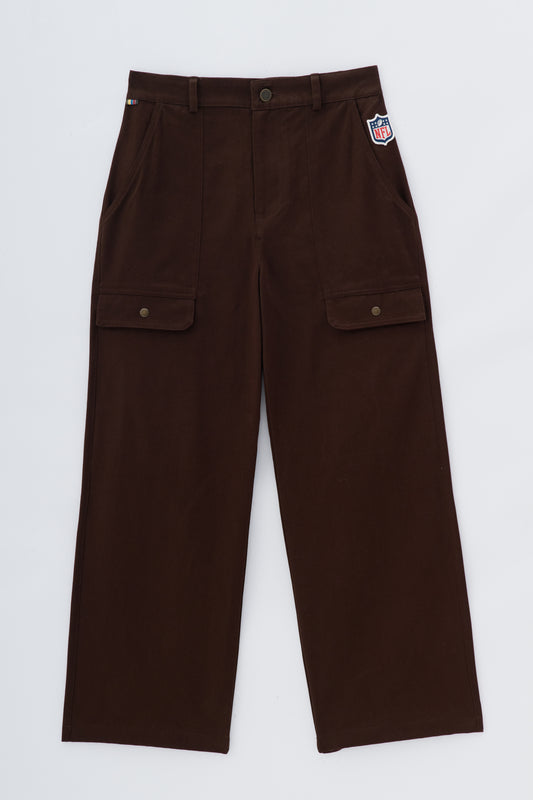 Calça Wide Touchdown - Marrom