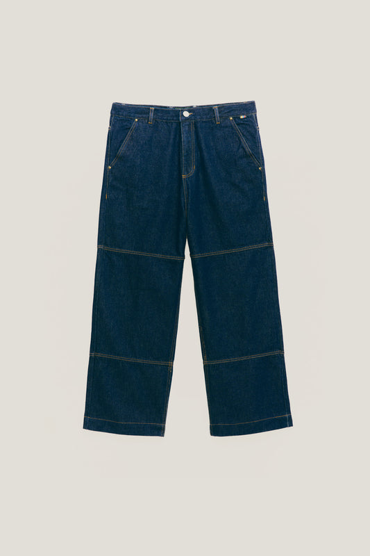 Calça Jeans Patchwork - Indigo