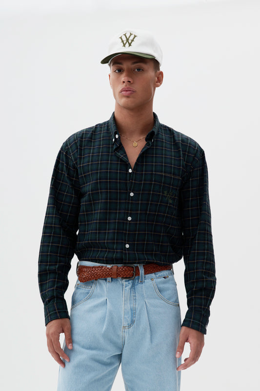 Camisa Overshirt Xadrez ML- Verde e Preto