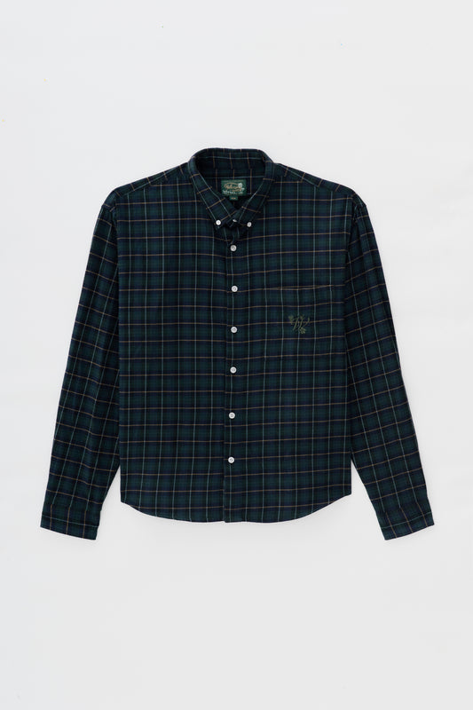 Camisa Overshirt Xadrez ML- Verde e Preto