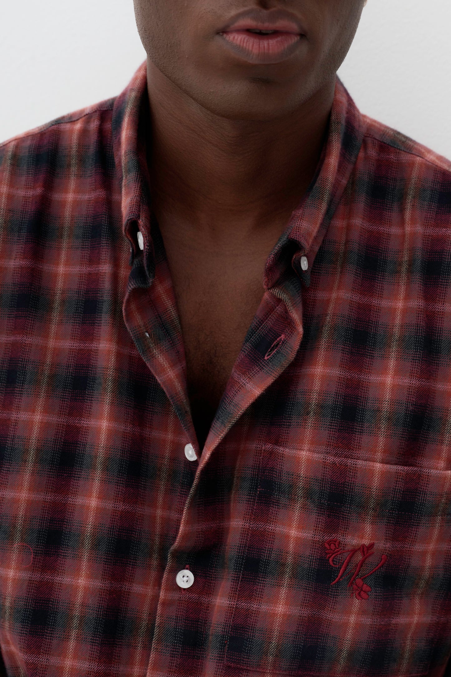 Camisa Overshirt Xadrez  ML- Vermelho e Preto