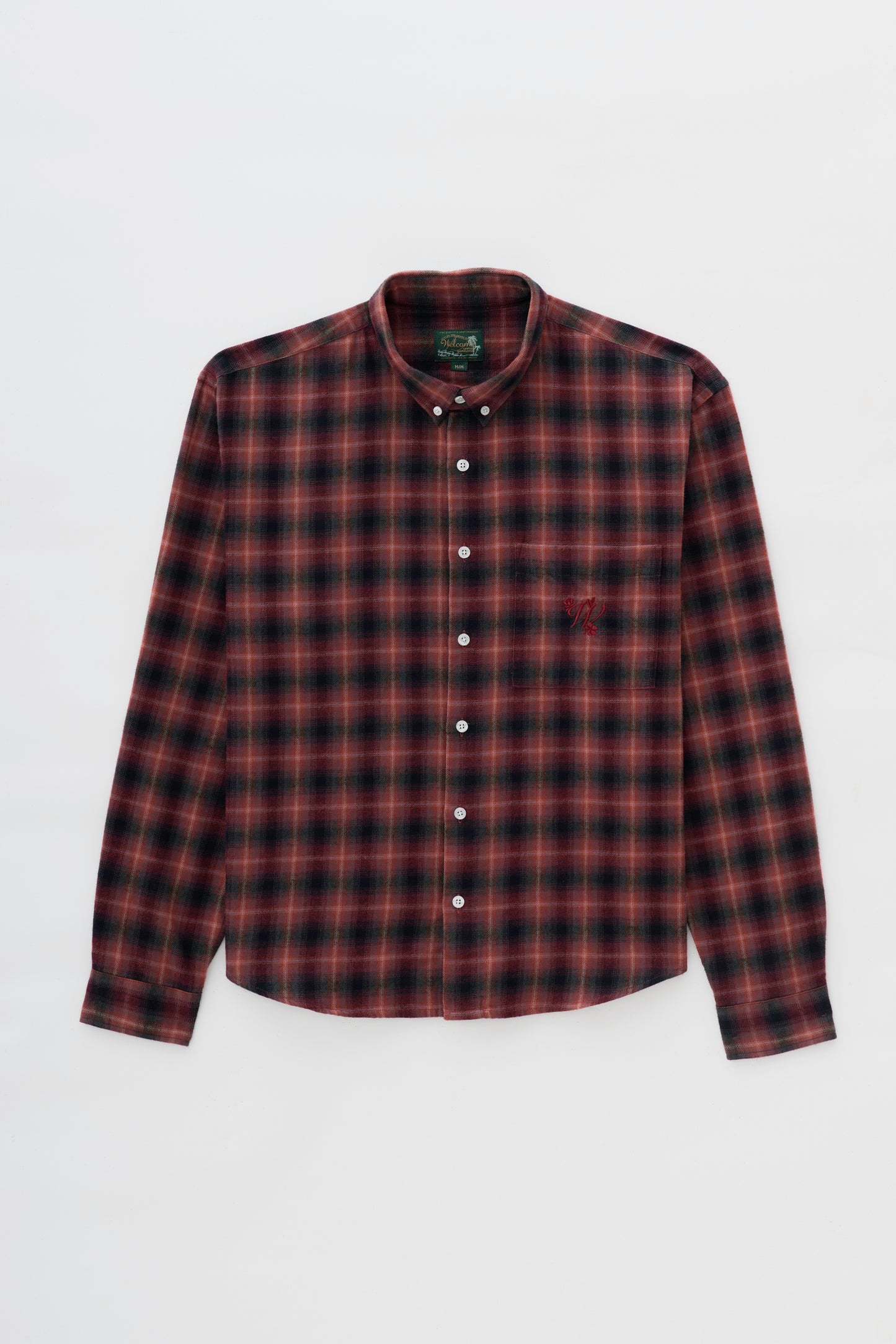 Camisa Overshirt Xadrez  ML- Vermelho e Preto