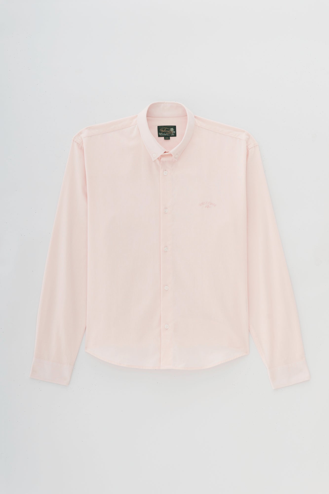 Camisa Oxford Manga Longa - Rosa