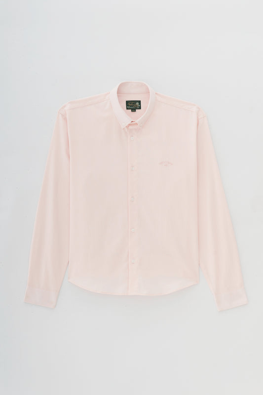 Camisa Oxford Manga Longa - Rosa