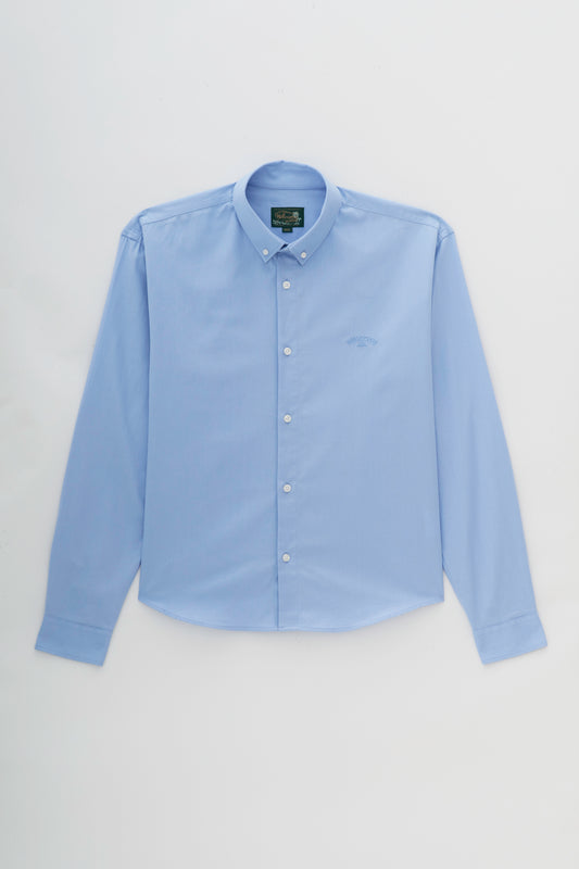 Camisa Oxford Manga Longa - Azul Celeste