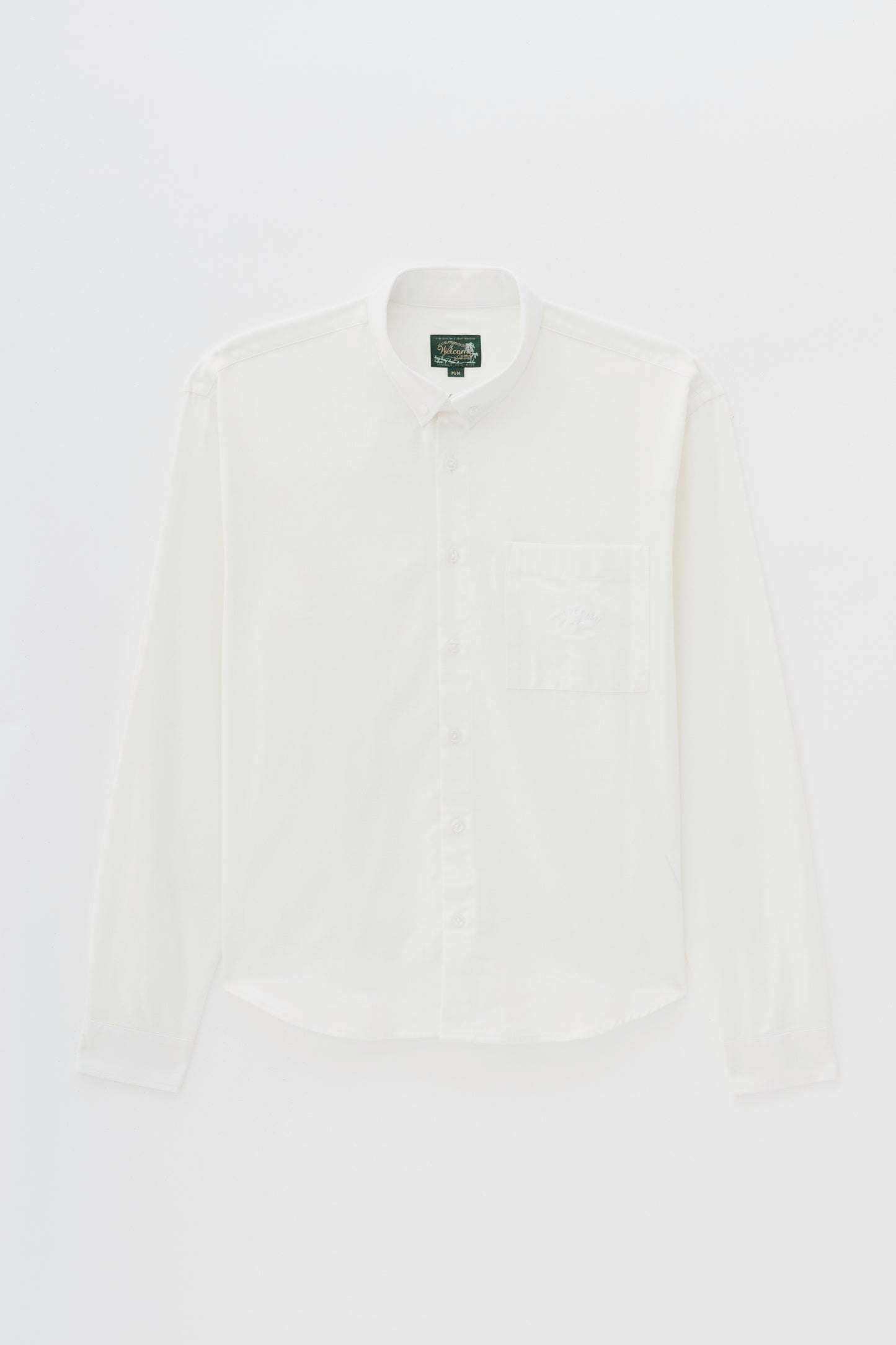 Camisa Oxford Manga Longa - Off White