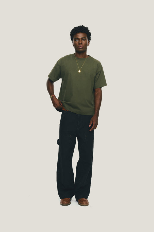 T-shirt Boxy Fit Oversized - Verde Militar