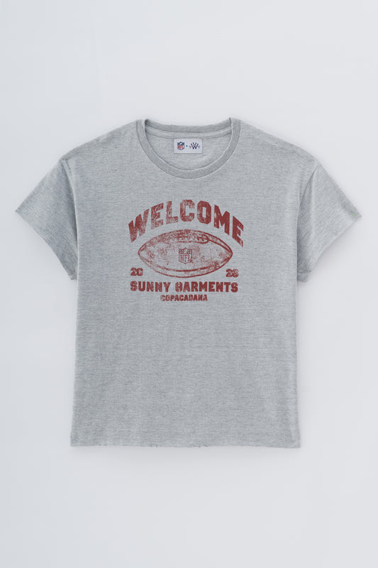 T-shirt Submariner College x NFL - Cinza Mescla