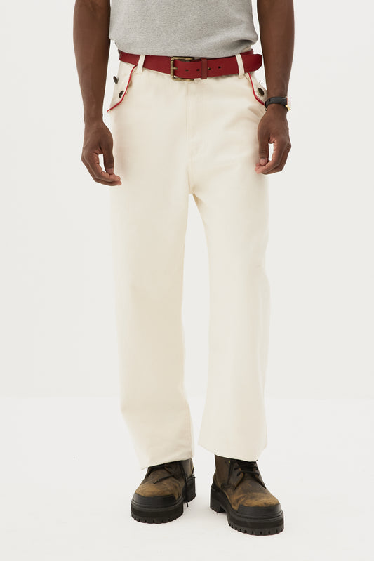 Calça Wide Flip x Egho - Off White