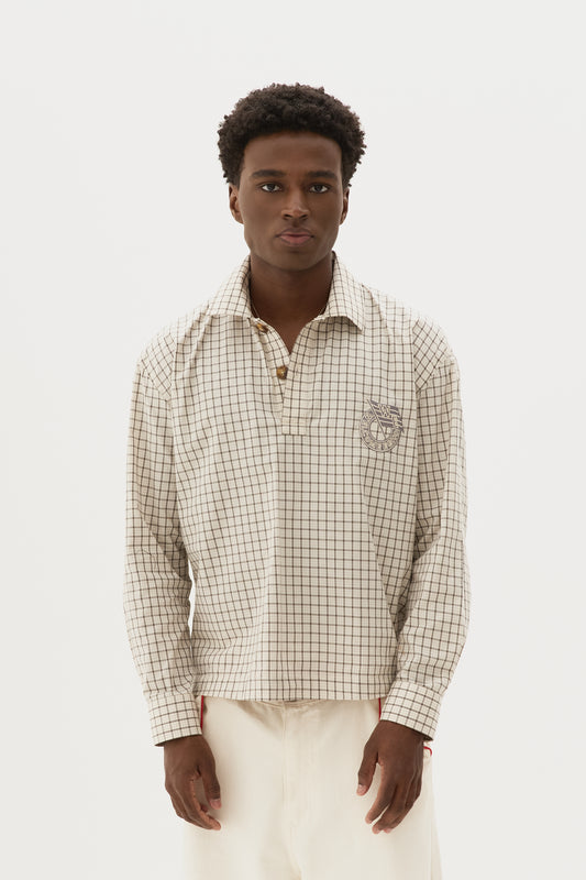 Polo Grid Xadrez ML x Egho