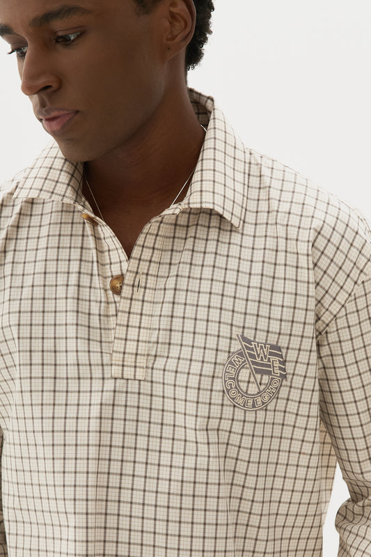 Polo Grid Xadrez ML x Egho