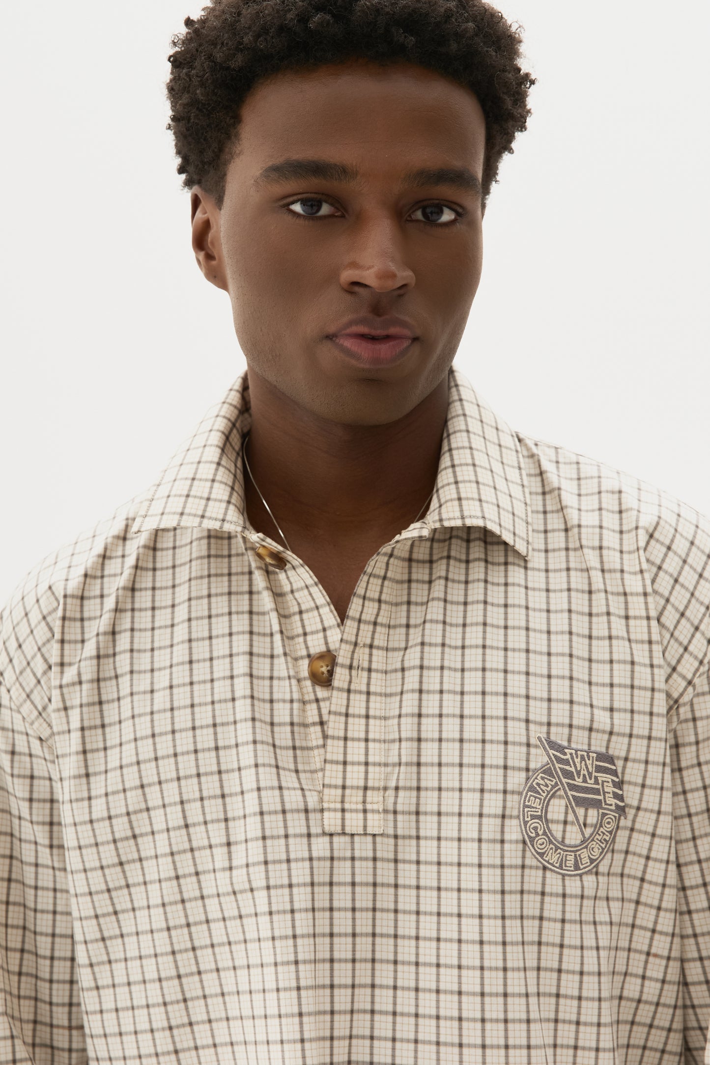 Polo Grid Xadrez ML x Egho