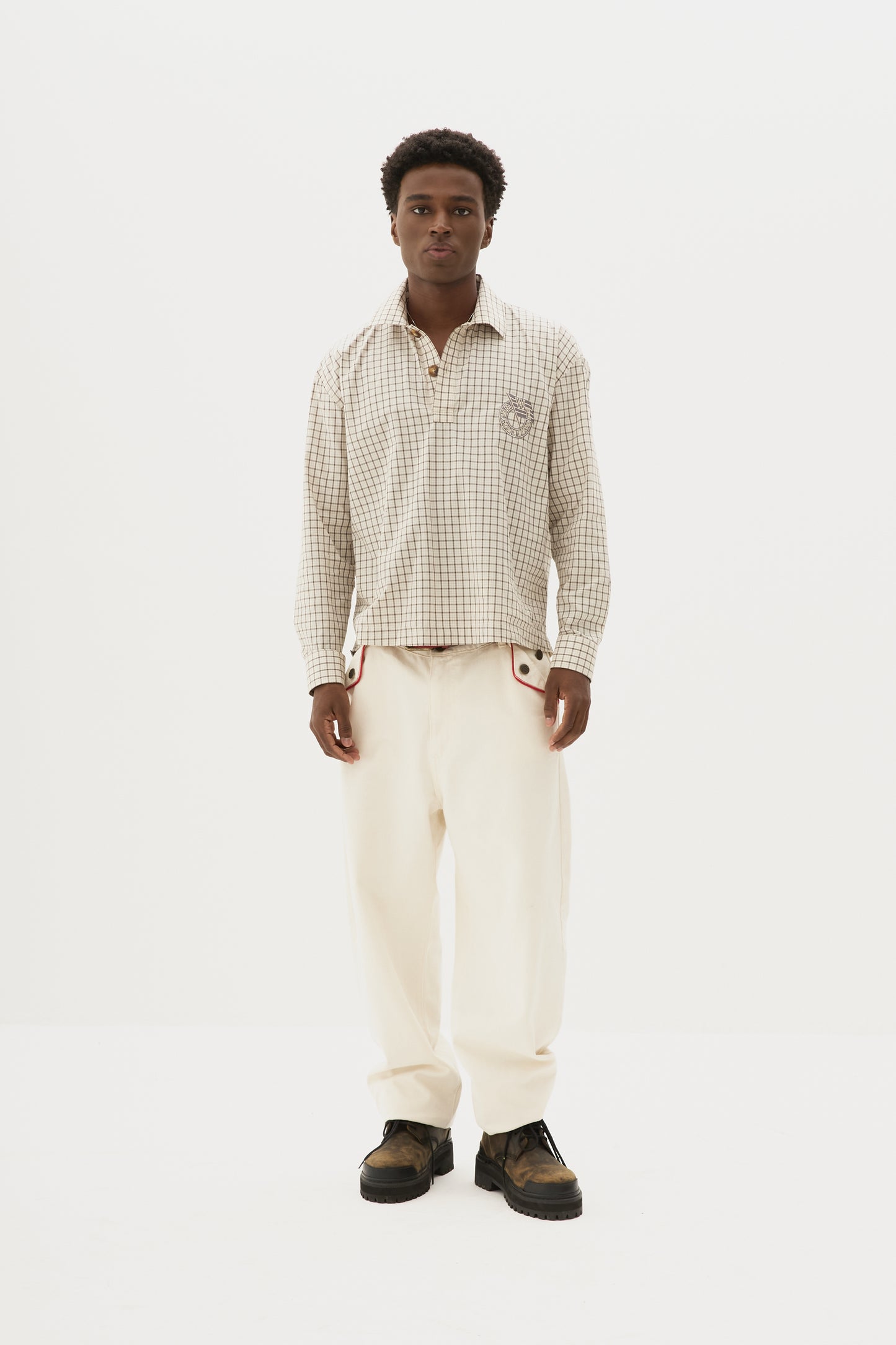 Calça Wide Flip x Egho - Off White