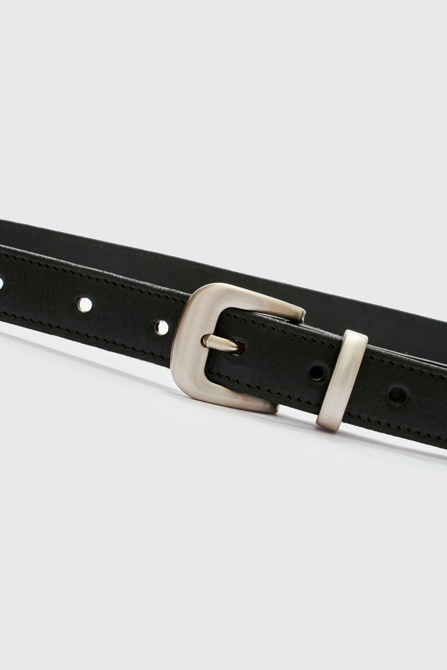 Cinto de Couro Western - Preto