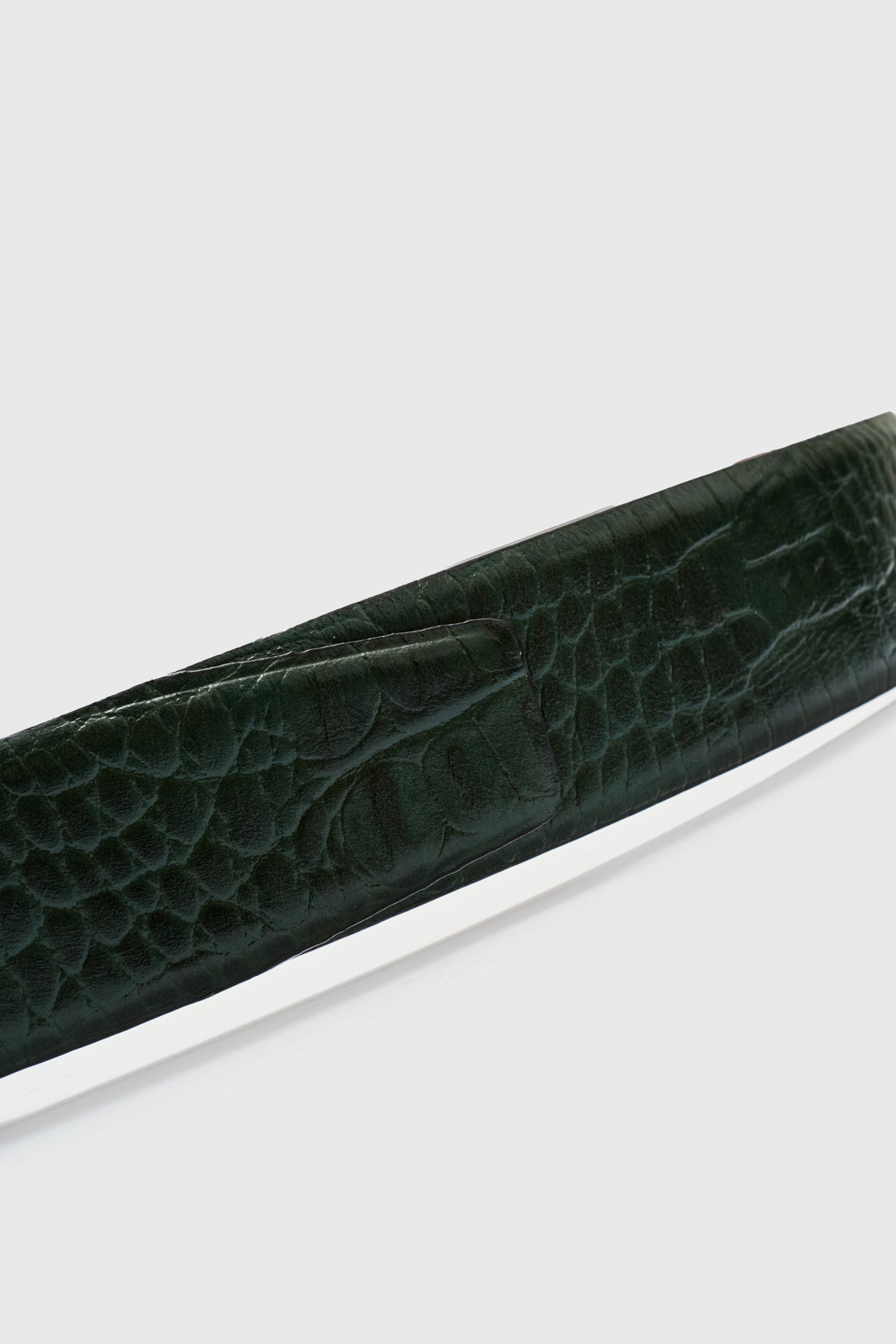 Cinto de Couro Croco - Verde