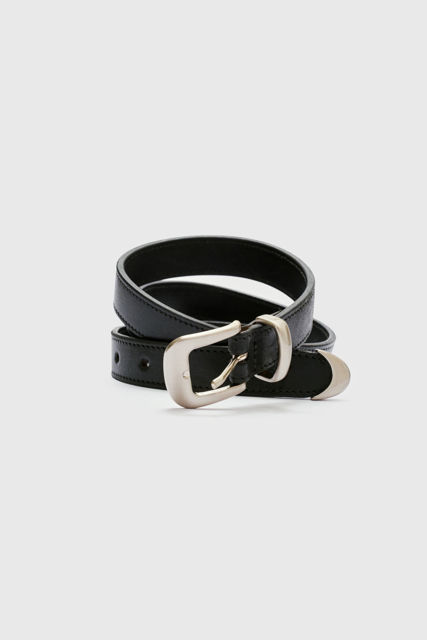 Cinto de Couro Western - Preto