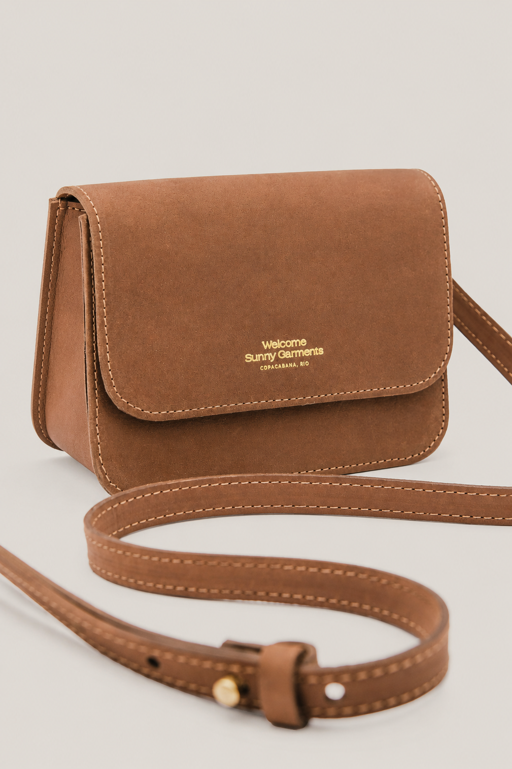 Bolsa de Couro Lafaiete - Marrom Caramelo
