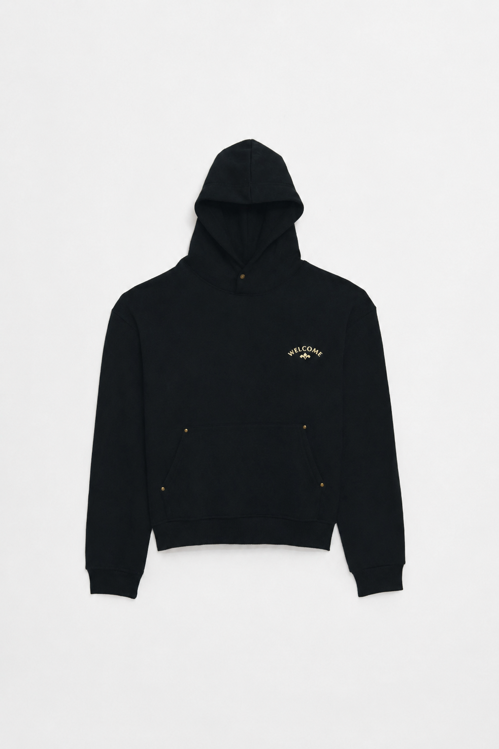 Hoodie Boxy Fit Tulipa - Preto