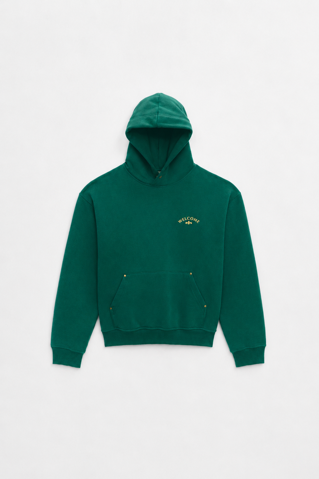 Hoodie Boxy Fit Tulipa - Verde