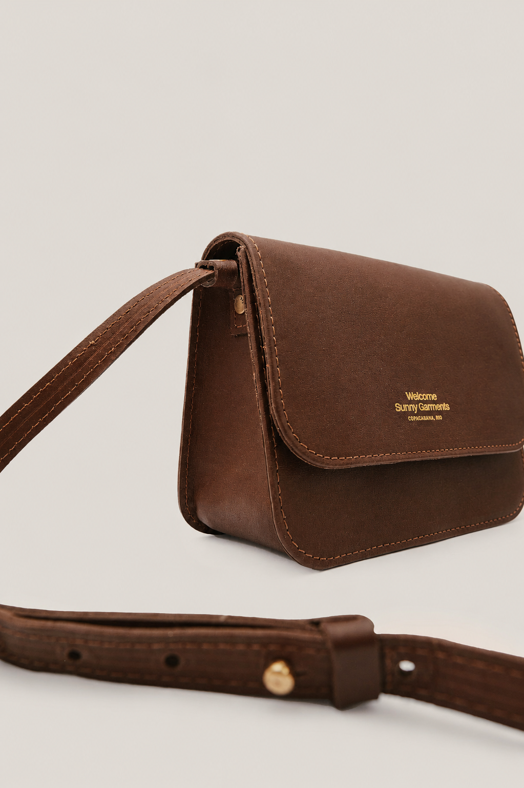 Bolsa de Couro Lafaiete - Marrom Cacau