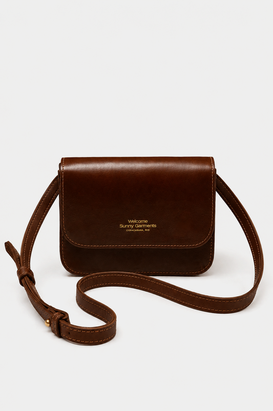 Bolsa de Couro Lafaiete - Marrom Cacau