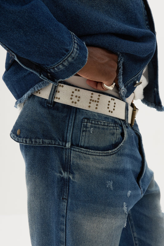 Cinto Rivet Signature x Egho - Off White