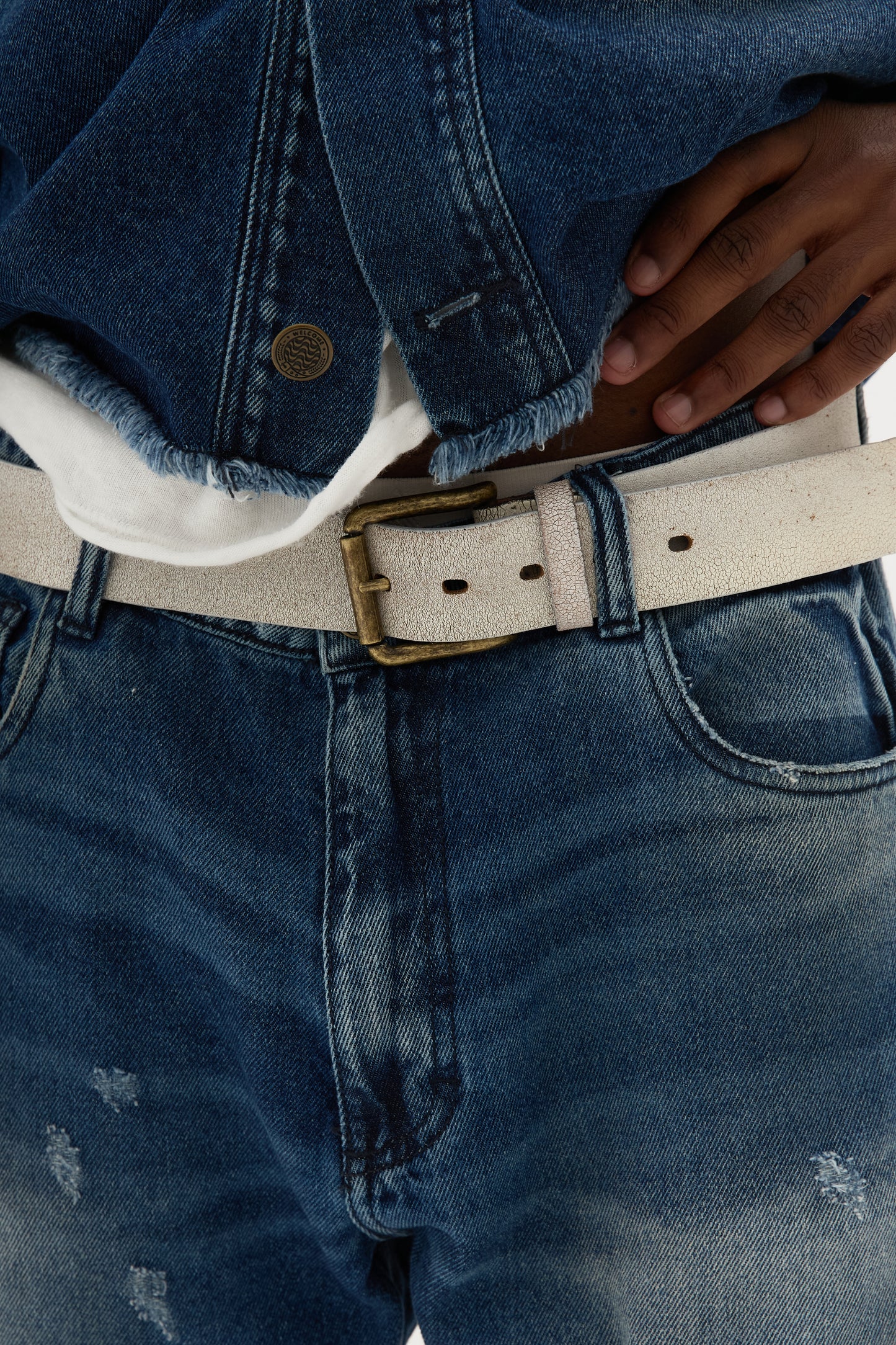 Cinto Rivet Signature x Egho - Off White