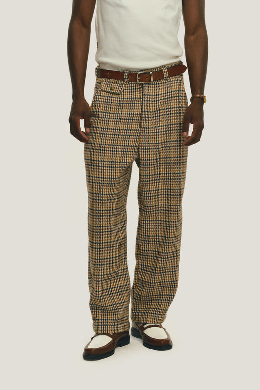 Calça Wide Chino - Pied Poule