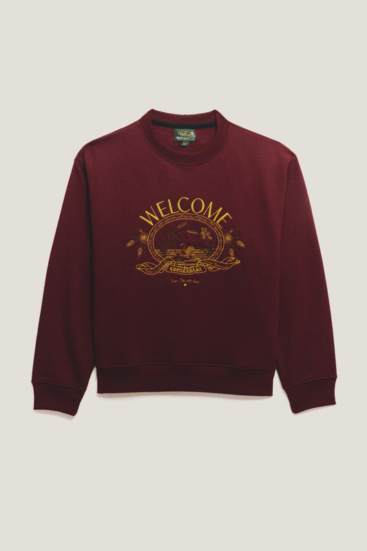 Moletom Crewneck Souvenir - Vinho