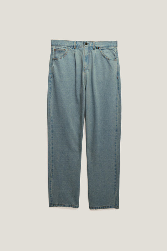 Calça Jeans Sunny Prega Única - Azul Médio