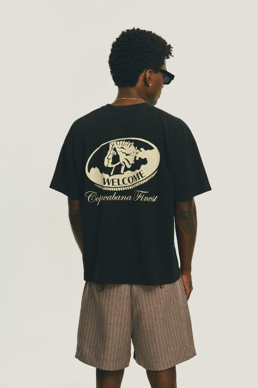 T-shirt Boxy Fit Royal Coin - Preta