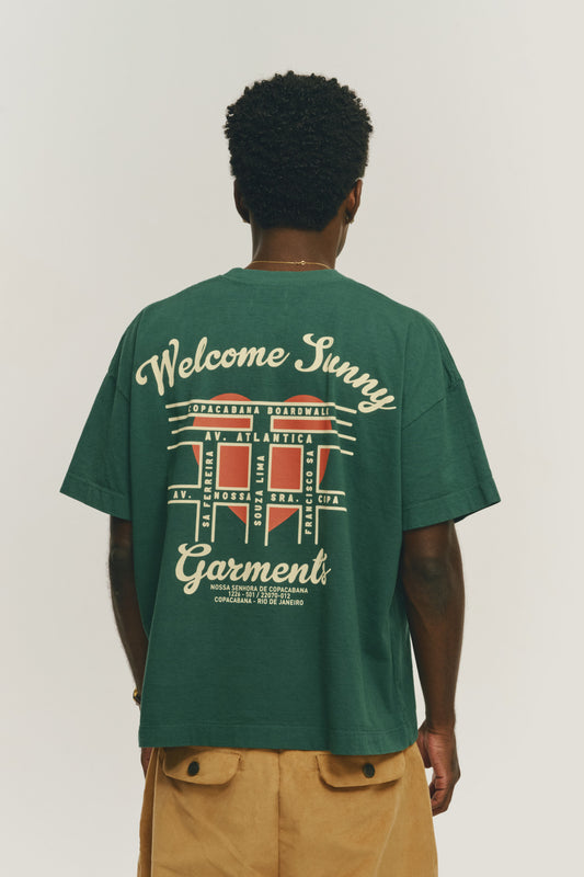 T-Shirt Boxy Fit Streetview - Verde