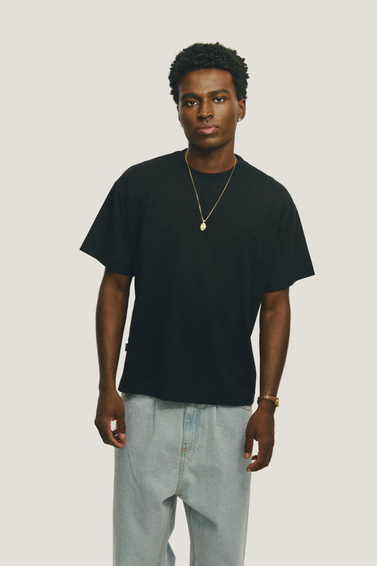 T-shirt Boxy Fit Basic - Preta